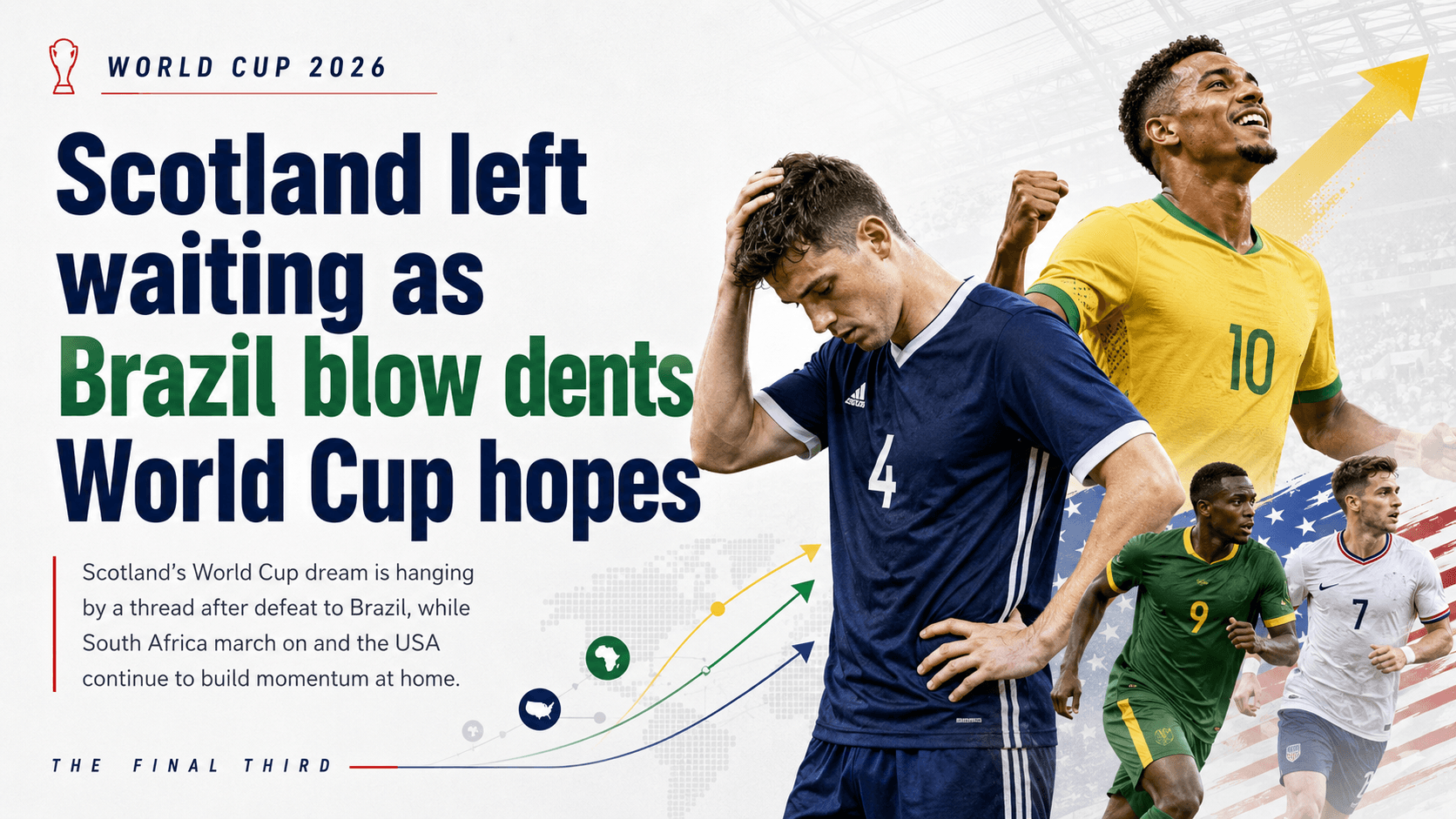 Scotland left waiting as Brazil blow dents World Cup hopes
